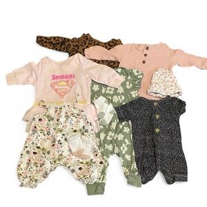 Baby Girl Outfit Bundle 0-3 Months